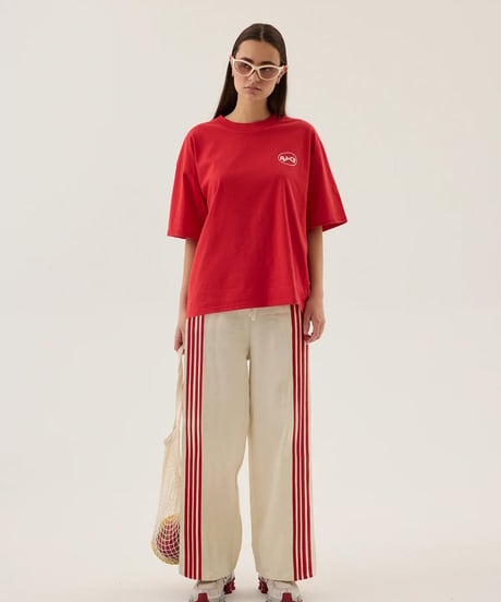 ARAMINTA JAMES -Chillin Oversized Tee Poppy Red-