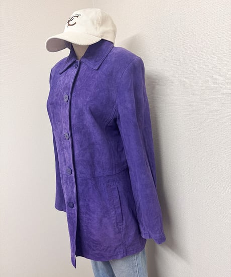 suede collared jacket