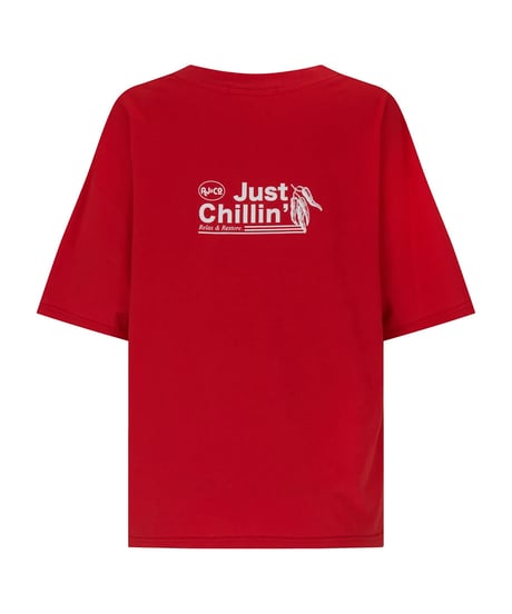 ARAMINTA JAMES -Chillin Oversized Tee Poppy Red-