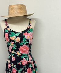 flower lace long dress