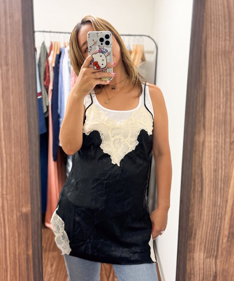 maison de Dolce. blossom cami ブラック maison de Dolce. blossom cami ブラック