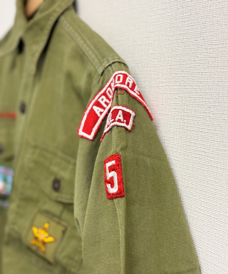 ▪️60’s【BOYSCOUT】VINTAGE SHIRT Vintage Shirt, Boy Scout Shirt, 1960s Shirt, Shirt With Patches