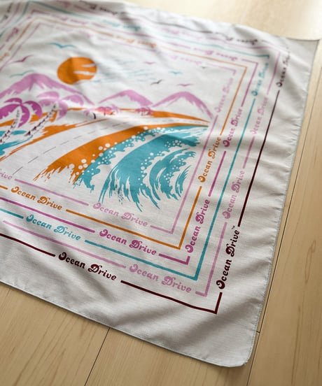 80s-90s Ocean Drive Vintage Bandana Made in USA