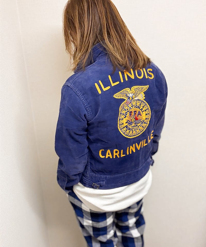 60s FFA FUTURE FARMERS ILLINOIS JAKET | LOVES C 60s FFA FUTURE FARMERS ILLINOIS JAKET | LOVES C