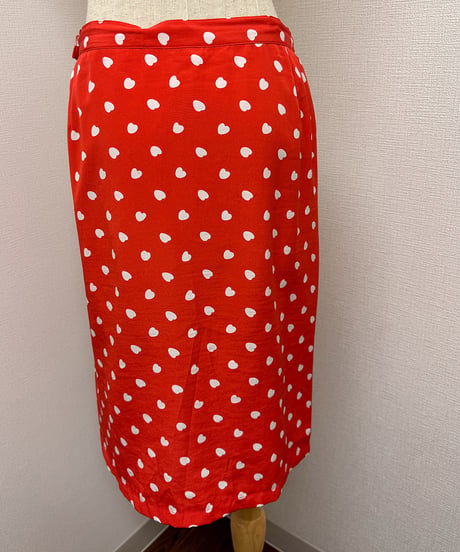 heart midi skirt