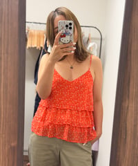 flower frill camisole