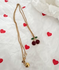 cherry gold necklace