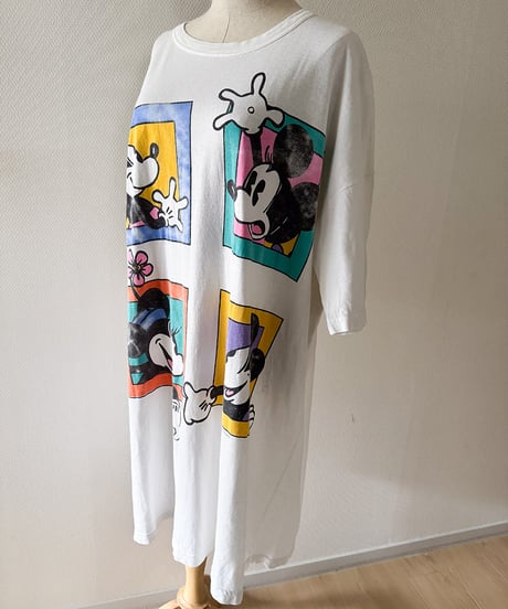 90s-00s Disney Mickey & Minnie Tee Dress