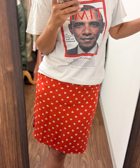 heart midi skirt