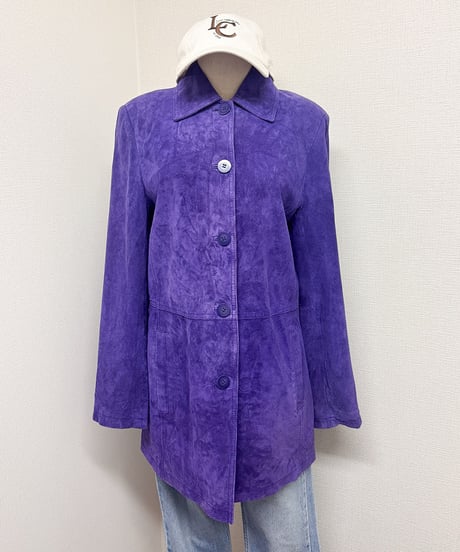 suede collared jacket