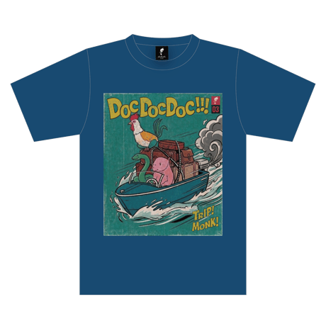 「TRIP!MONK! 」 Short sleeves Tshirt / デニム 半袖 ビッグシルエット