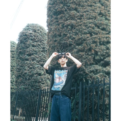 「TRIP!MONK! 」 Short sleeves Tshirt / ブラック 半袖 ビッグシルエット