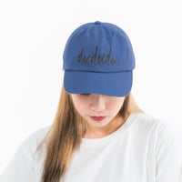 「docdocdoc GIGA LOGO」Baseball Low Cap 　blue grey　<black print>
