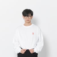 「癡（ち） モーハ」 Long Sleeve Tshirt/ホワイト 長袖