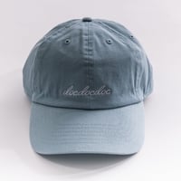 「docdocdoc LOGO」Baseball Low Cap 　blue mint