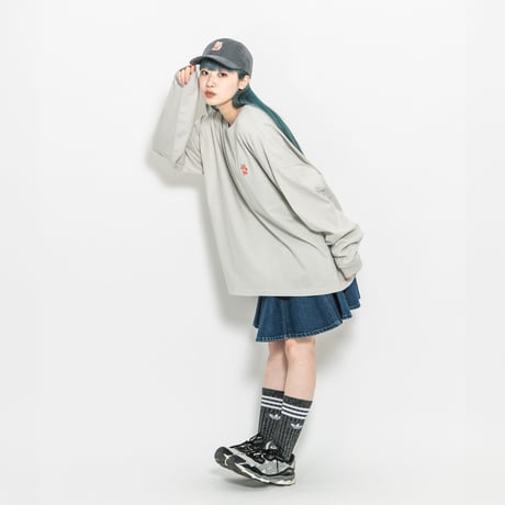 「癡（ち） モーハ」 Long Sleeve Tshirt/フロストグレー 長袖
