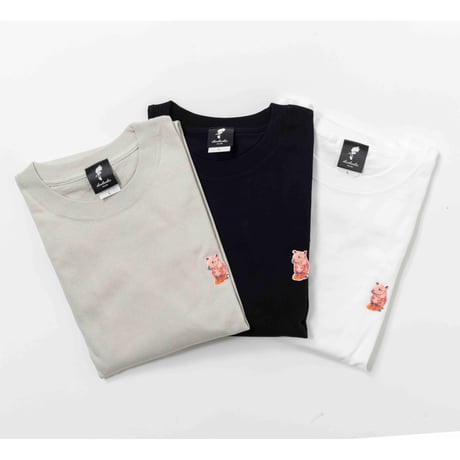 「癡（ち） モーハ」 Long Sleeve Tshirt/ホワイト 長袖