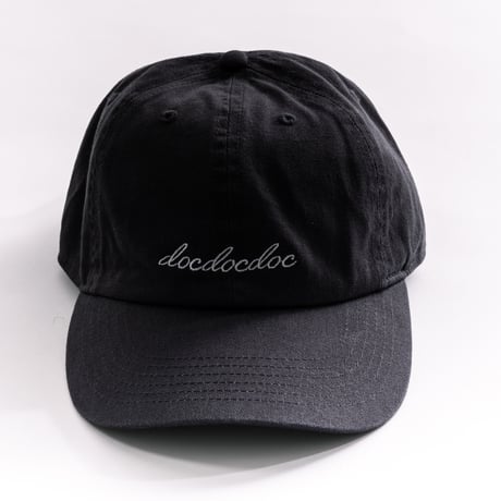 「docdocdoc LOGO」Baseball Low Cap  charcoal