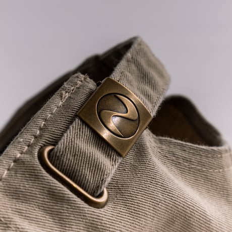 「docdocdoc GIGA LOGO」Baseball Low Cap  khaki　<black print>