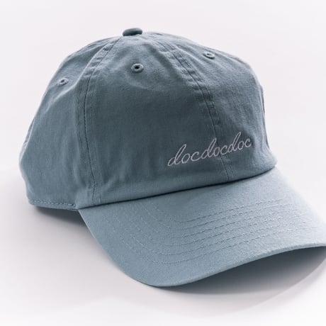「docdocdoc LOGO」Baseball Low Cap 　blue mint