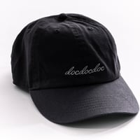 「docdocdoc LOGO」Baseball Low Cap  charcoal