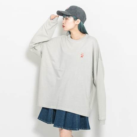 「癡（ち） モーハ」 Long Sleeve Tshirt/フロストグレー 長袖