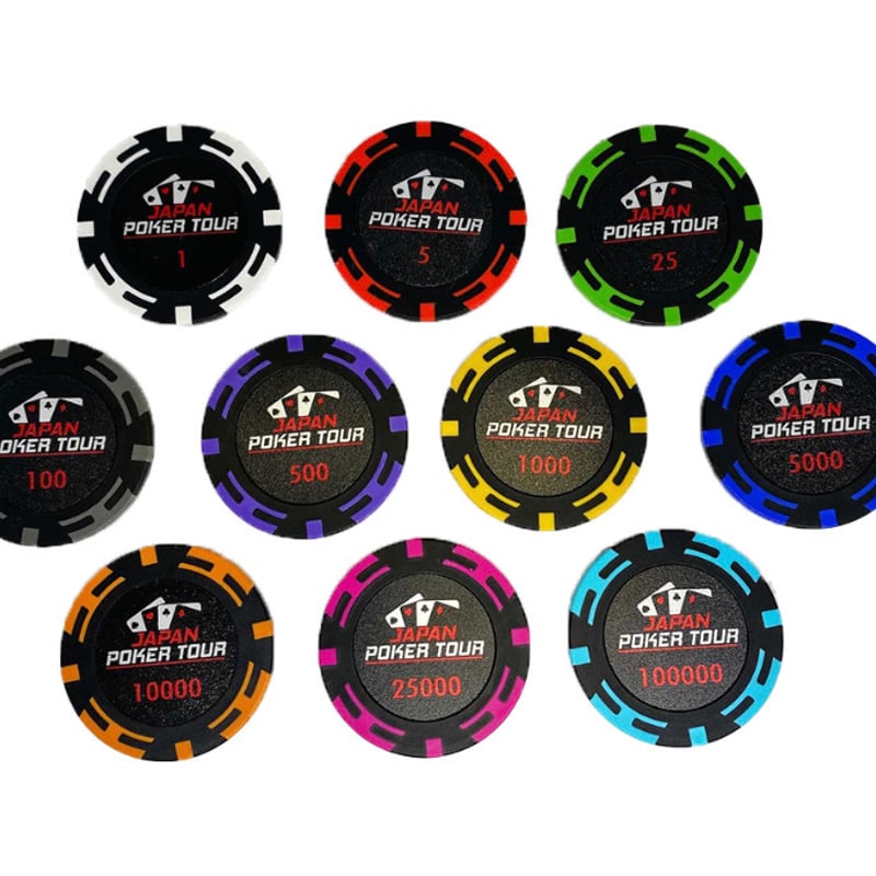 JPTポーカーチップ サンプル11枚セット | Poker Goods Production