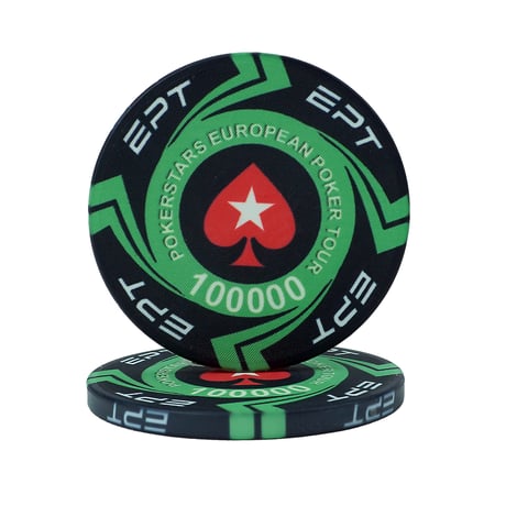 EPT セラミックポーカーチップ カジノチップ ひょうげ 200枚