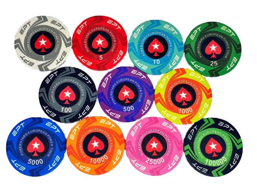 EPT ポーカーチップ サンプル11枚セット | Poker Goods Production