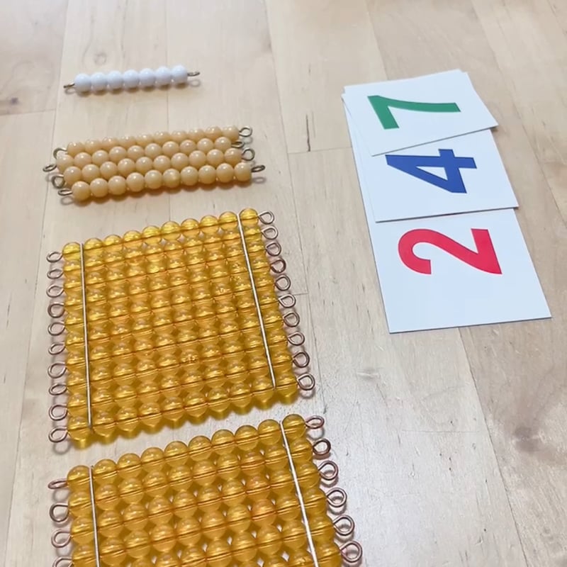 モンテッソーリ教育式】算数好きになる数教育習得BOXプロ ＋数教育講座