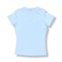 Swarovski Logo Body Fit T-shirt  White