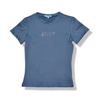 Swarovski Logo Body Fit T-shirt  Gray
