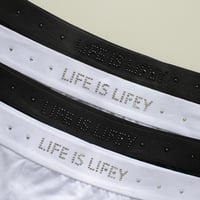 LIFE IS LIFEY Underwear　BLACK&White SET