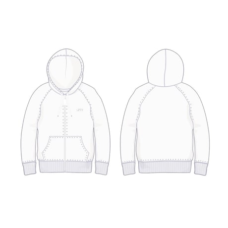 ＿ZIP LINE＿Custom Swarovski Hoodie