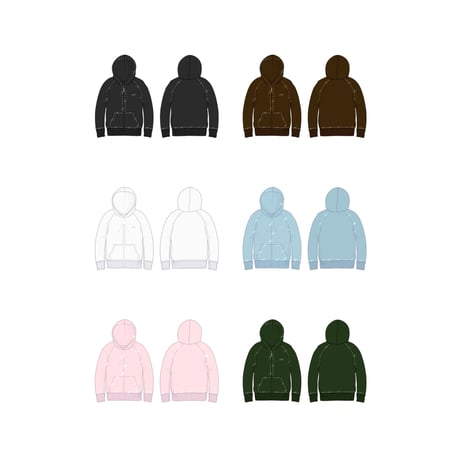 ＿ZIP LINE＿Custom Swarovski Hoodie