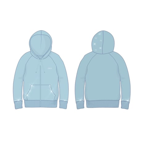 ＿FE LOGO＿Custom Swarovski Hoodie