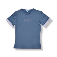 Swarovski　Logo Body Fit T-shirt  Gray