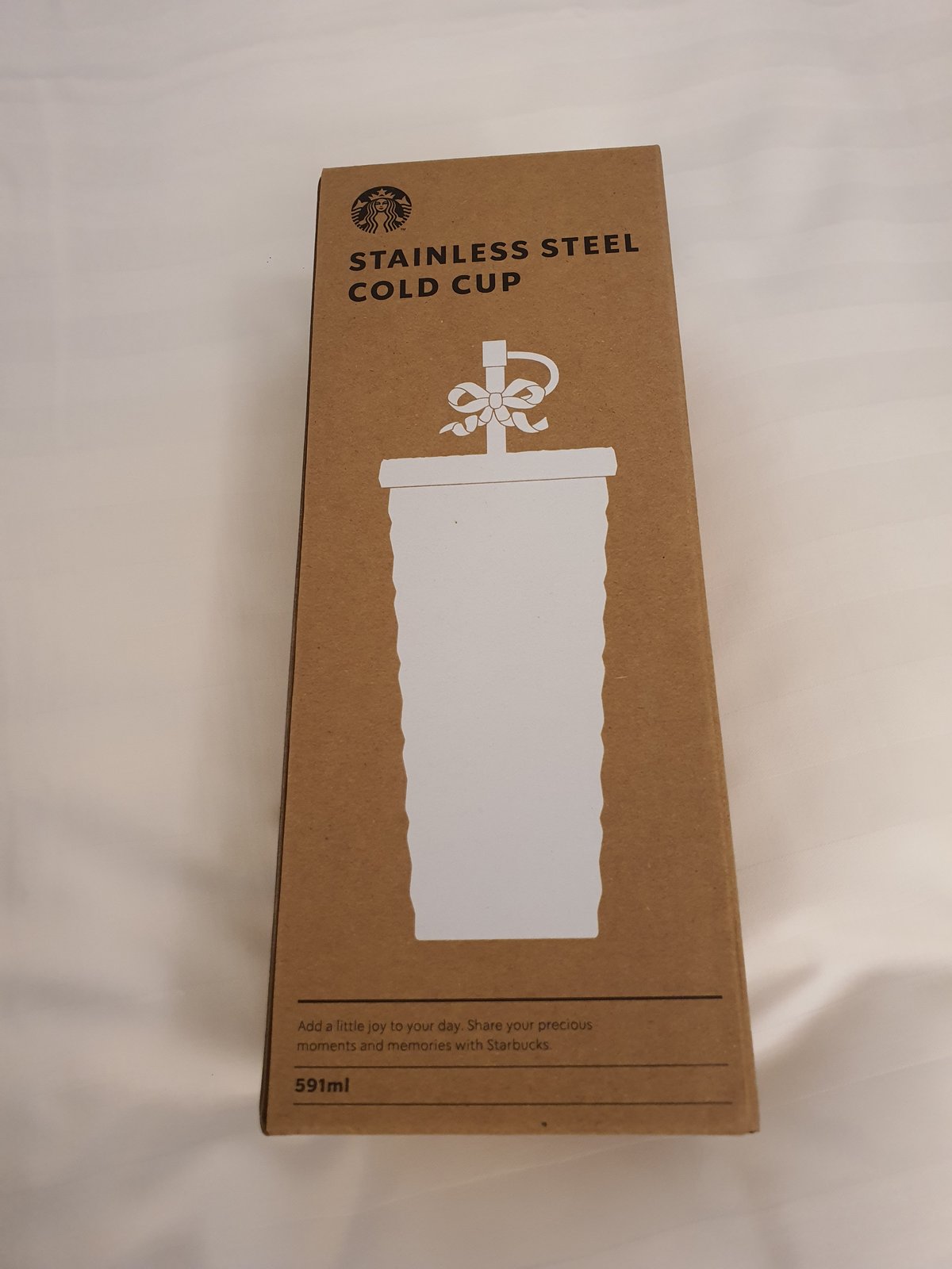 Starbucks Coffee - ■送料無料!韓国限定!Starbucks スタバ  リボン タンブラー■ 韓国スタバ☆24サマー☆SS classy ribbon dion coldcup 591ml