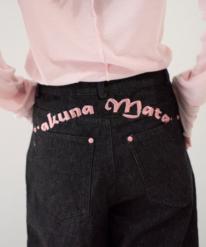 Embroidered Back Logo Denim | wissy