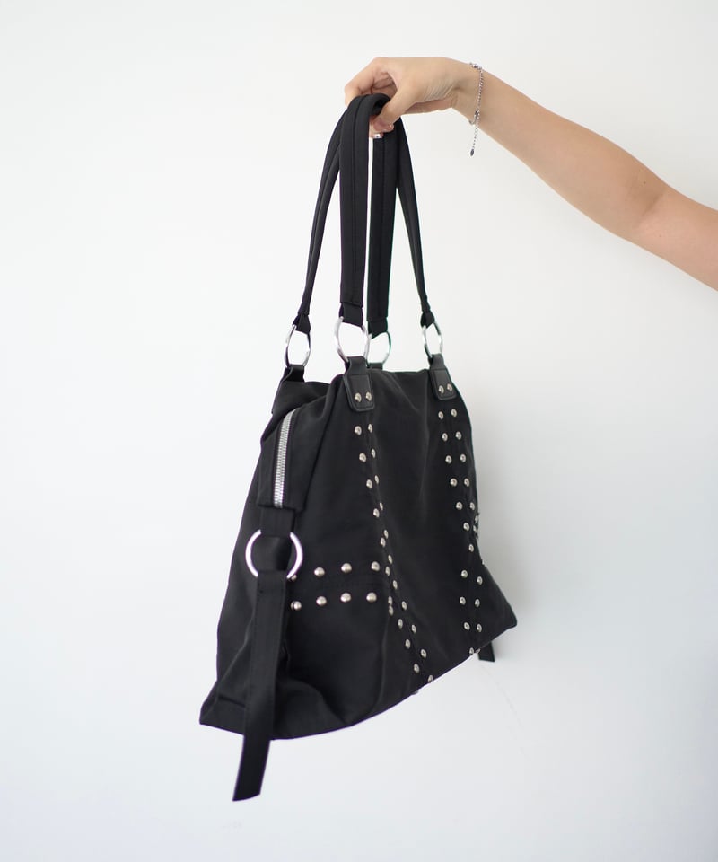 Studded Shoulder Bag(Black) | wissy