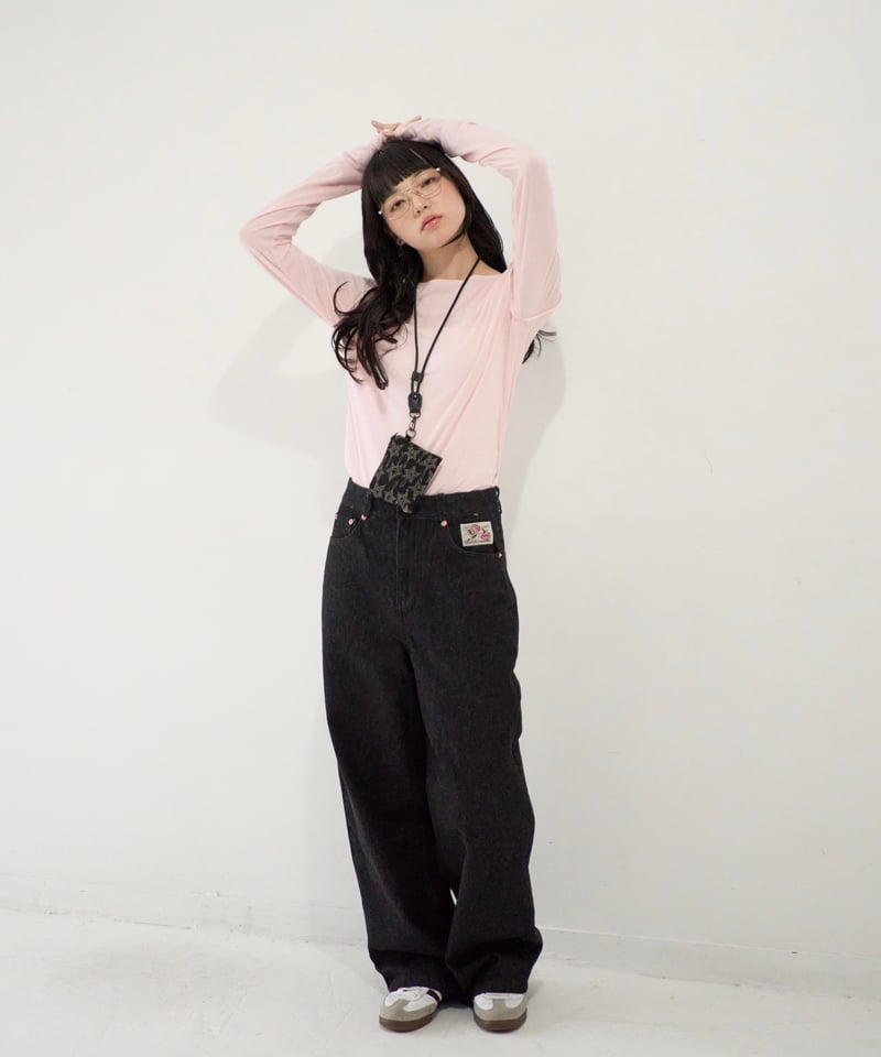 パンツ SWAGGER back embroidery denim Embroidered Back Logo Denim | wissy