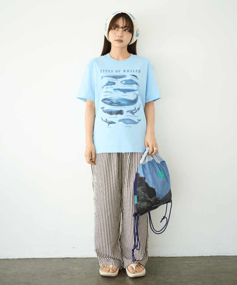 パンツ everyone stripe easy pants M everyone relax-fit stripe easy pants