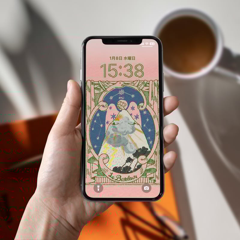 スマホ待受画像｜Le Bateleur【3色セット】 | 金の三日月旅行社