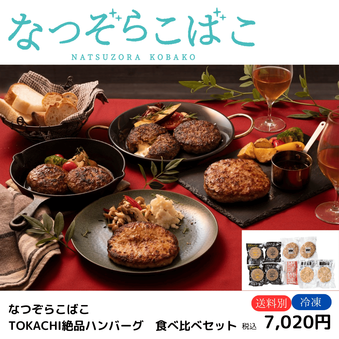 なつぞらこばこ】 TOKACHI絶品ハンバーグ 食べ比べセット | なつぞら市場