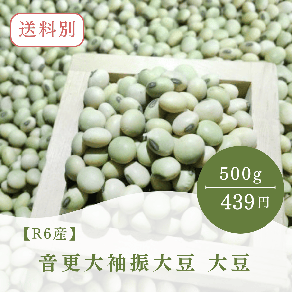 大豆 R6産】音更大袖振大豆 大豆 500g | なつぞら市場