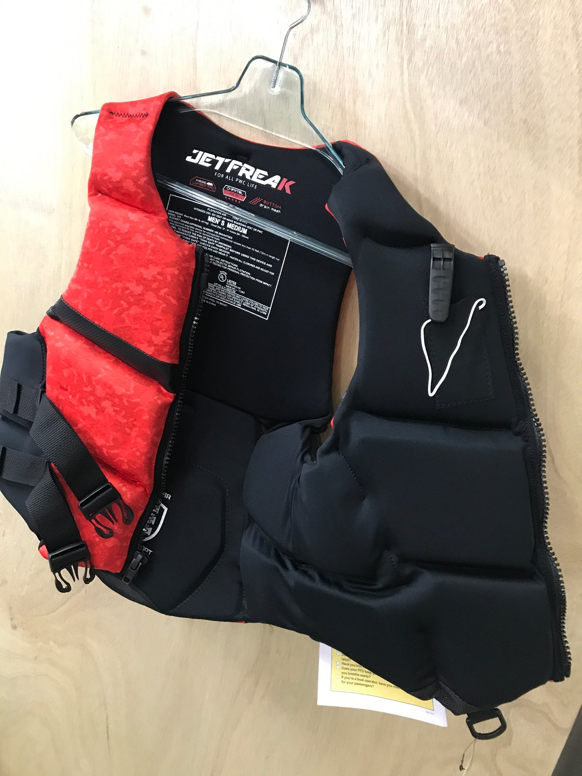 ライフベスト/ﾈｵﾌﾟﾚﾝ《JFK》JCI認定 2バックル Red-Black | LIMIT