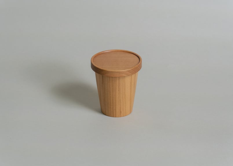 Raku cup Long（蓋付）/ 木工 / ふもとのさともの | ふもとのさともの