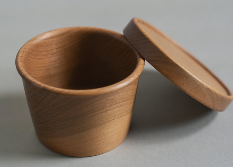 Raku cup S（蓋付）/ 木工 / ふもとのさともの | ふもとのさともの