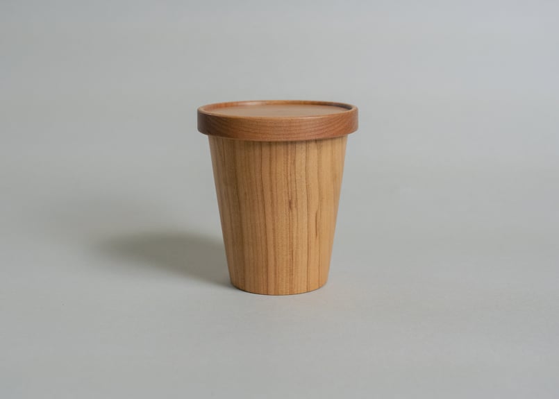 Raku cup Long（蓋付）/ 木工 / ふもとのさともの | ふもとのさともの
