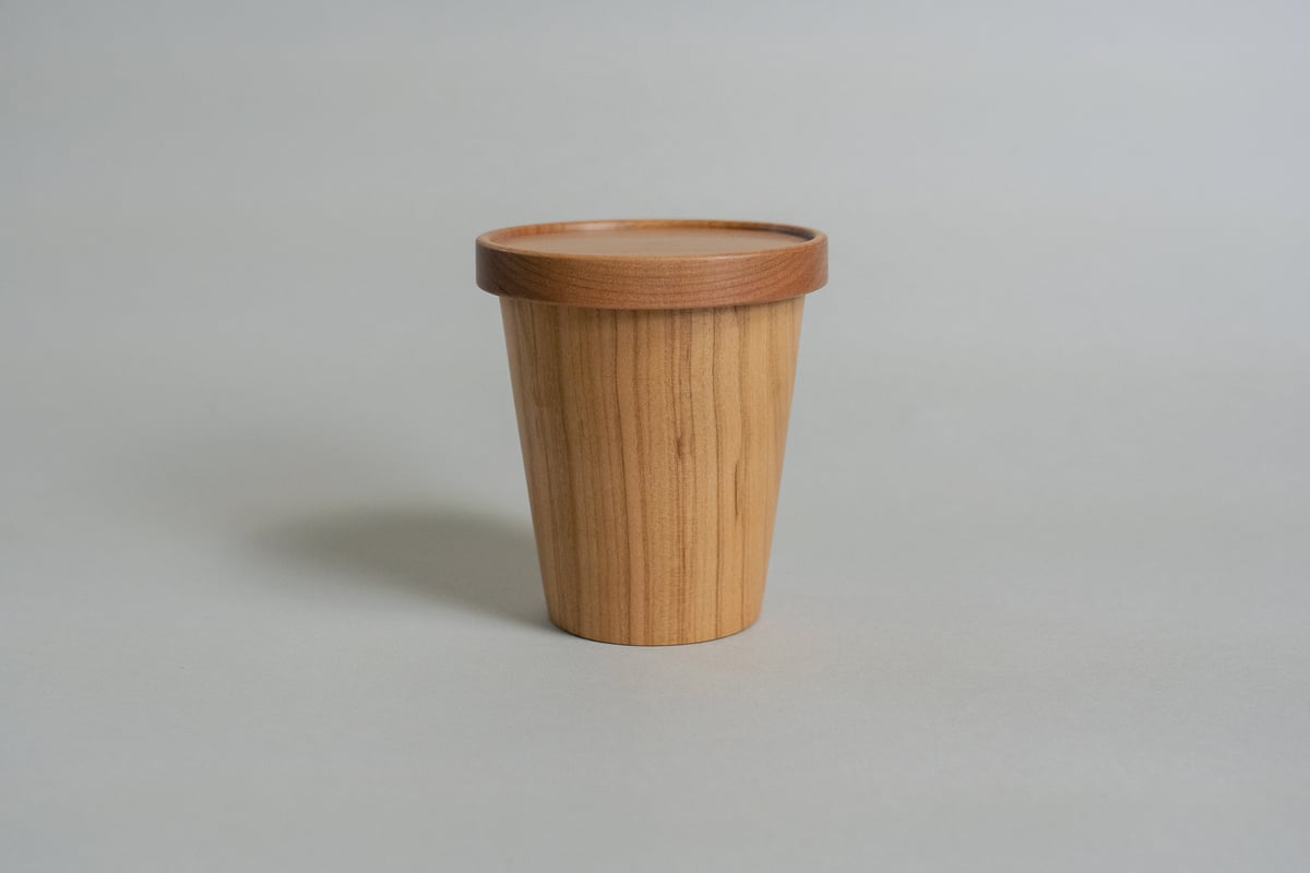 Raku cup Long（蓋付）/ 木工 / ふもとのさともの | ふもとのさともの